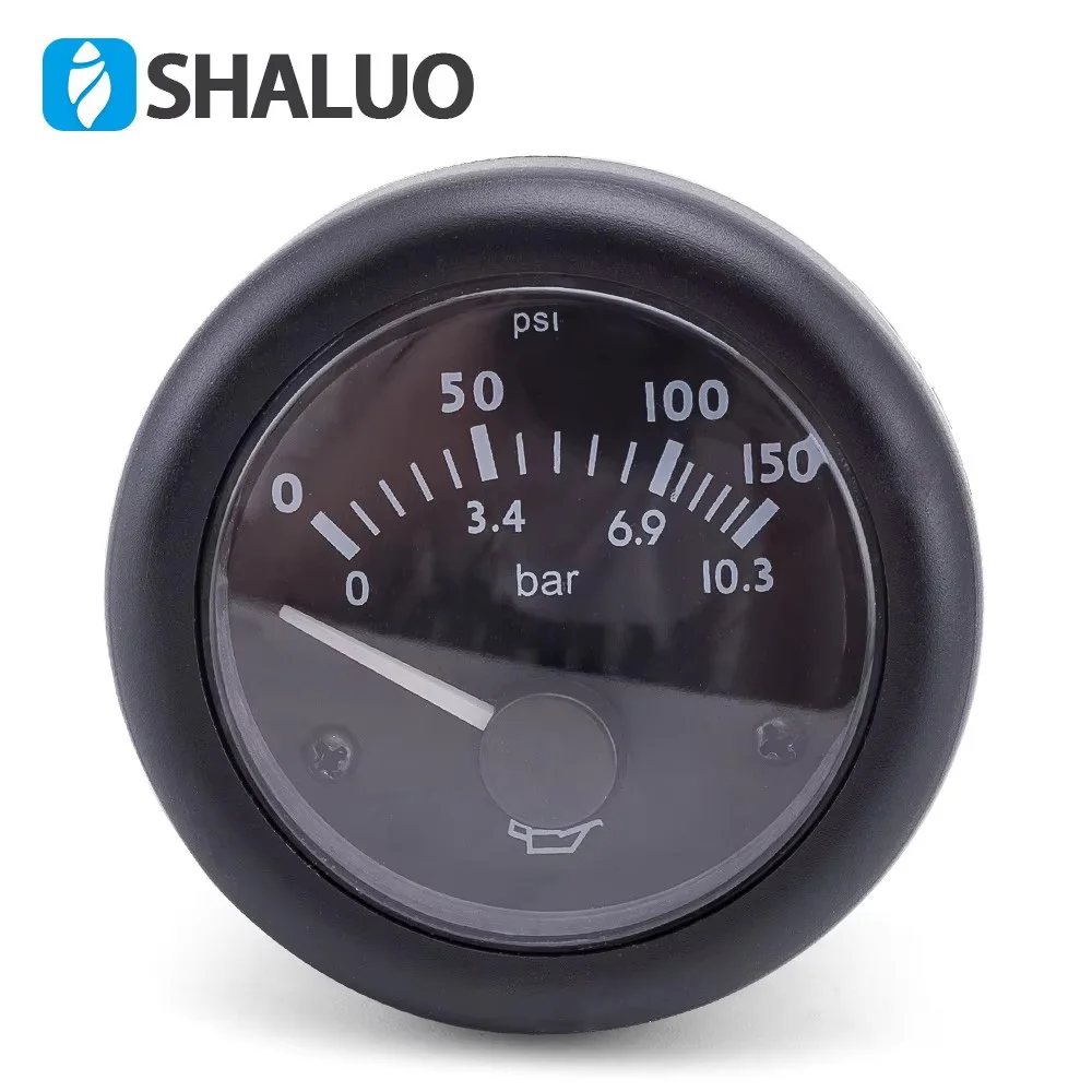Diesel Fuel Pressure Gauge 12V 24V Oil Level Meter Kit Generator Engine Panel Gauge Genset Monitoring Spare Parts