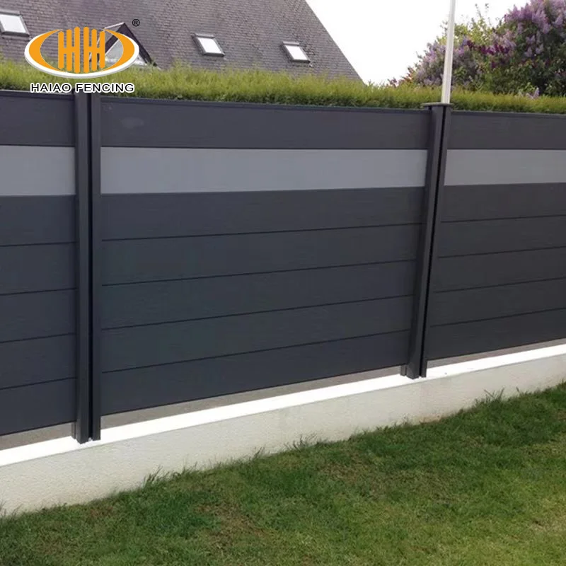 For Haiao High Quality White WPC Composite Fence Wind-Resistant 10 Foot 8 Foot Privacy Garden Fence