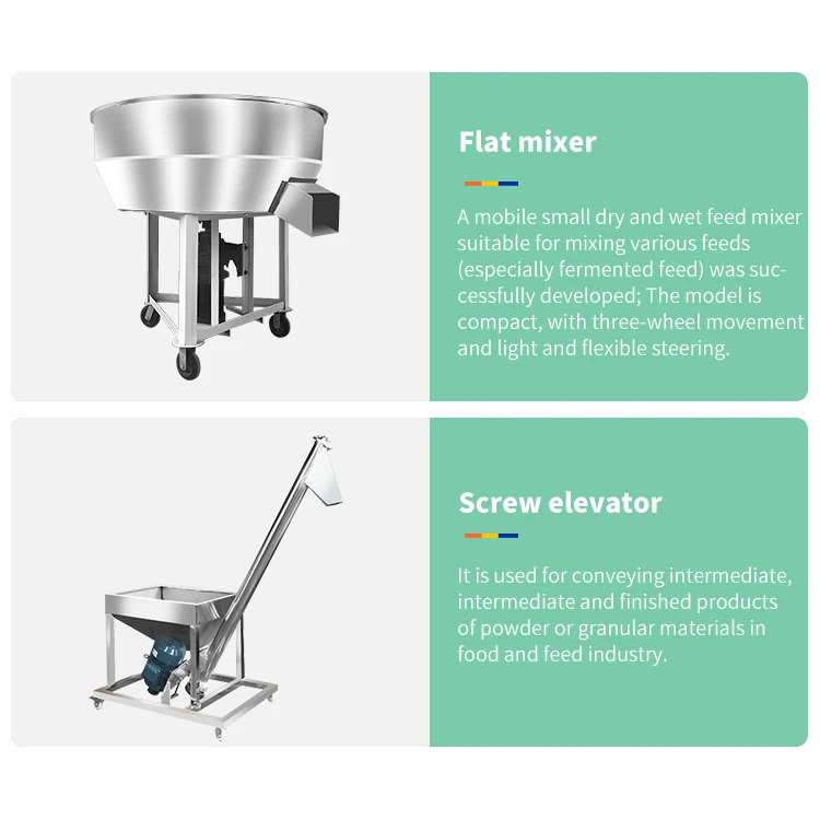 Agricultural Equipment 1000kg/h Electric Mixer Machine Blender Pellet Machine Mixing Agitator Granulation Machine