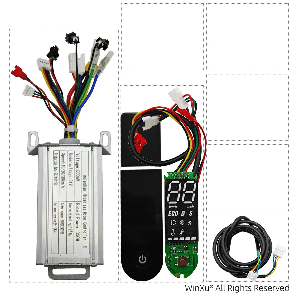 KIT CONTROLLER DISPLAY pannello LCD per scooter 3660V EBike regolazione