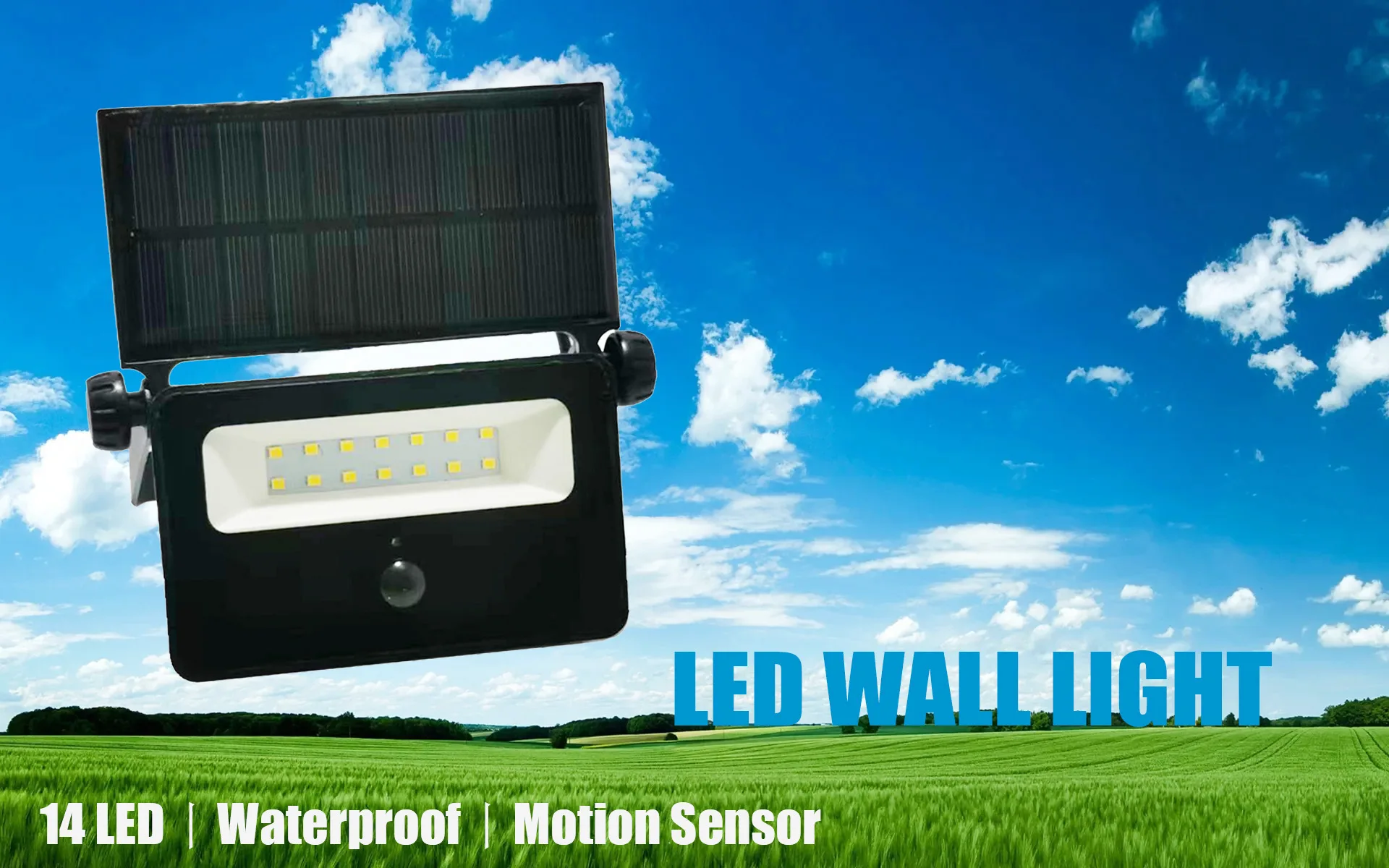 2w/8w/16w Outdoor 200-1500lm IP54 SMD 2835 Led Flood Lights Garden Sensor Light Mini Portable Street Garden Lights Solar Powered details