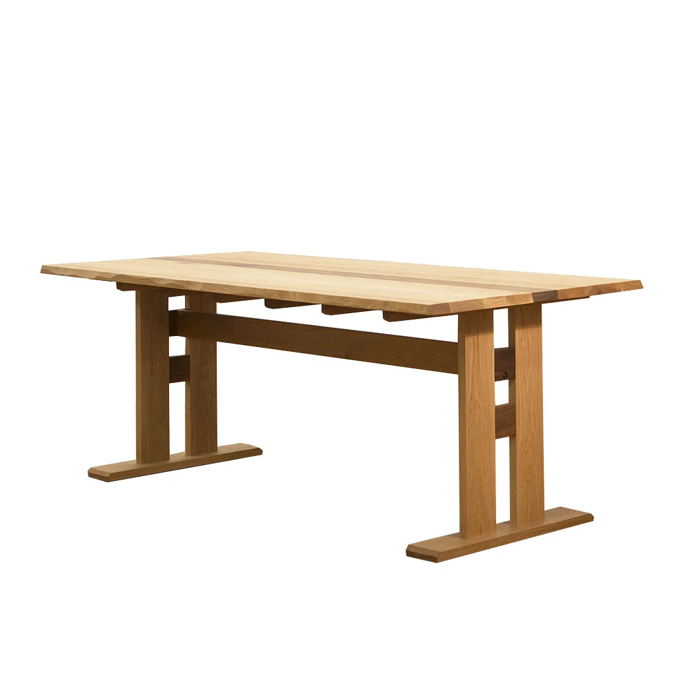 Reasonable price unique design modern wedding oak walnut dining table
