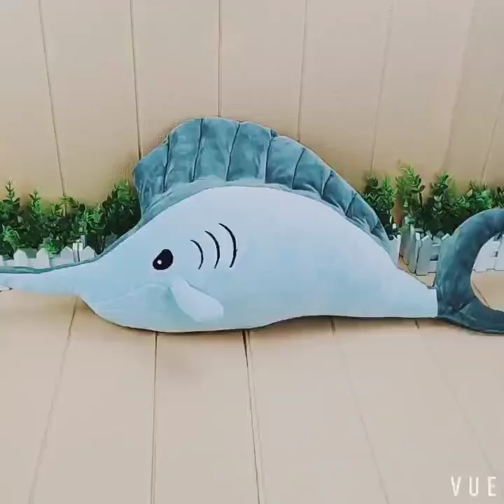 Wholesale Soft Giant Swordfish Plush Fish Stuffed Fish Ocean Animals