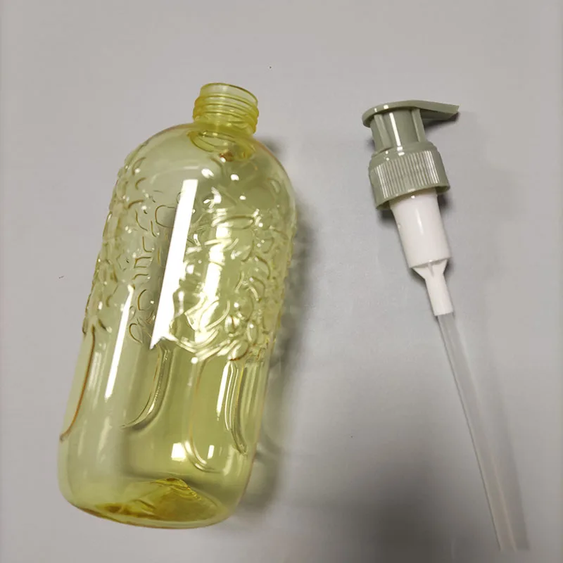 Luxury Shampoo Packaging 300ml Petg Plastic Lotion Pump Shampoo Bottle Petg Cosmetic Lotion Bottle