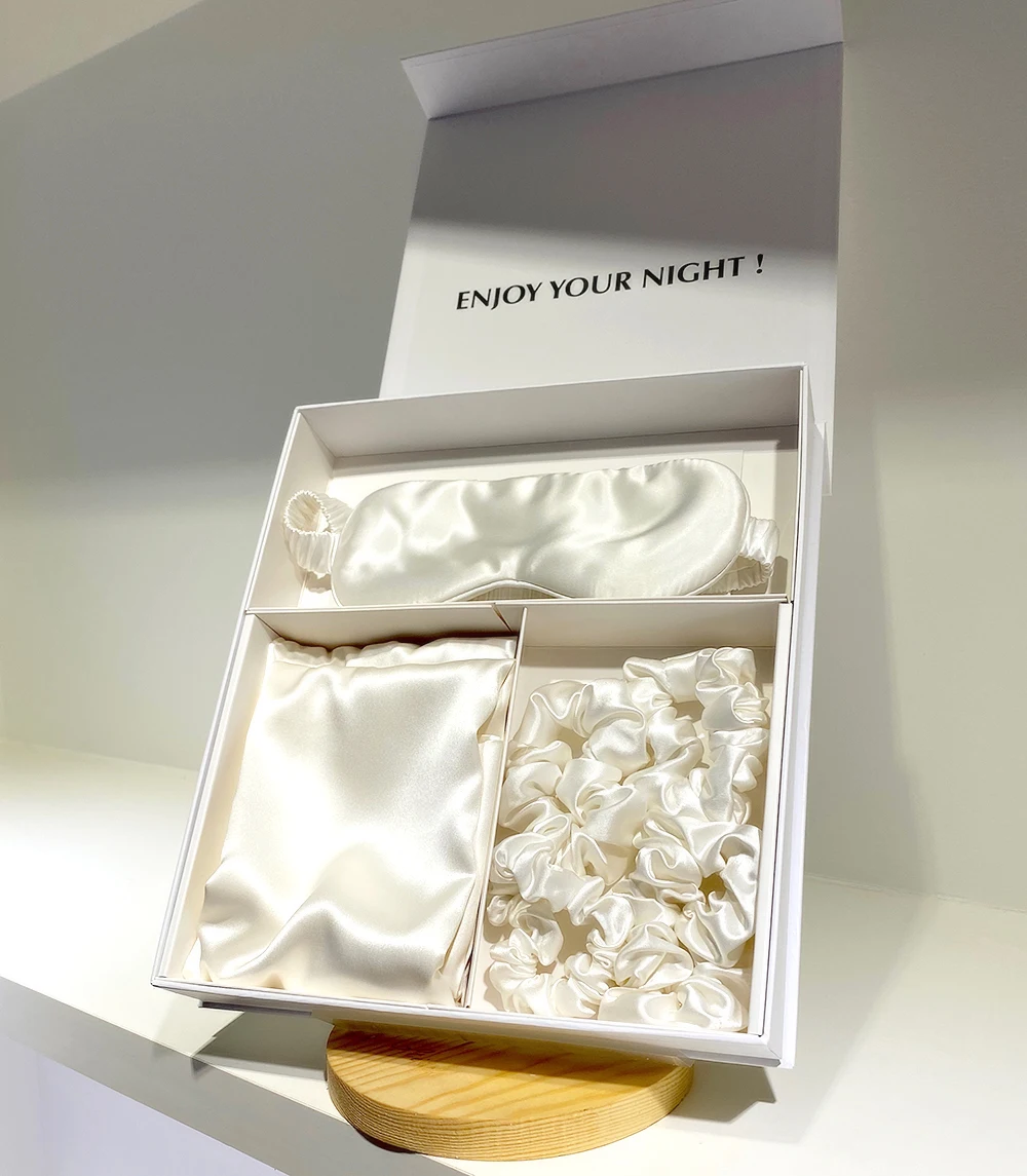 Wholesale Peace Silk Pillowcase Organic Silk Pillowcase Gift Set With