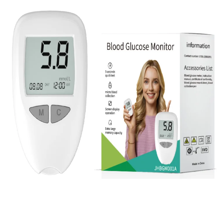 Factory Electric Blood Glucose Meter for Elderly High Blood Sugar Test Strip with Lancet Detector Health Monitor and Analysis