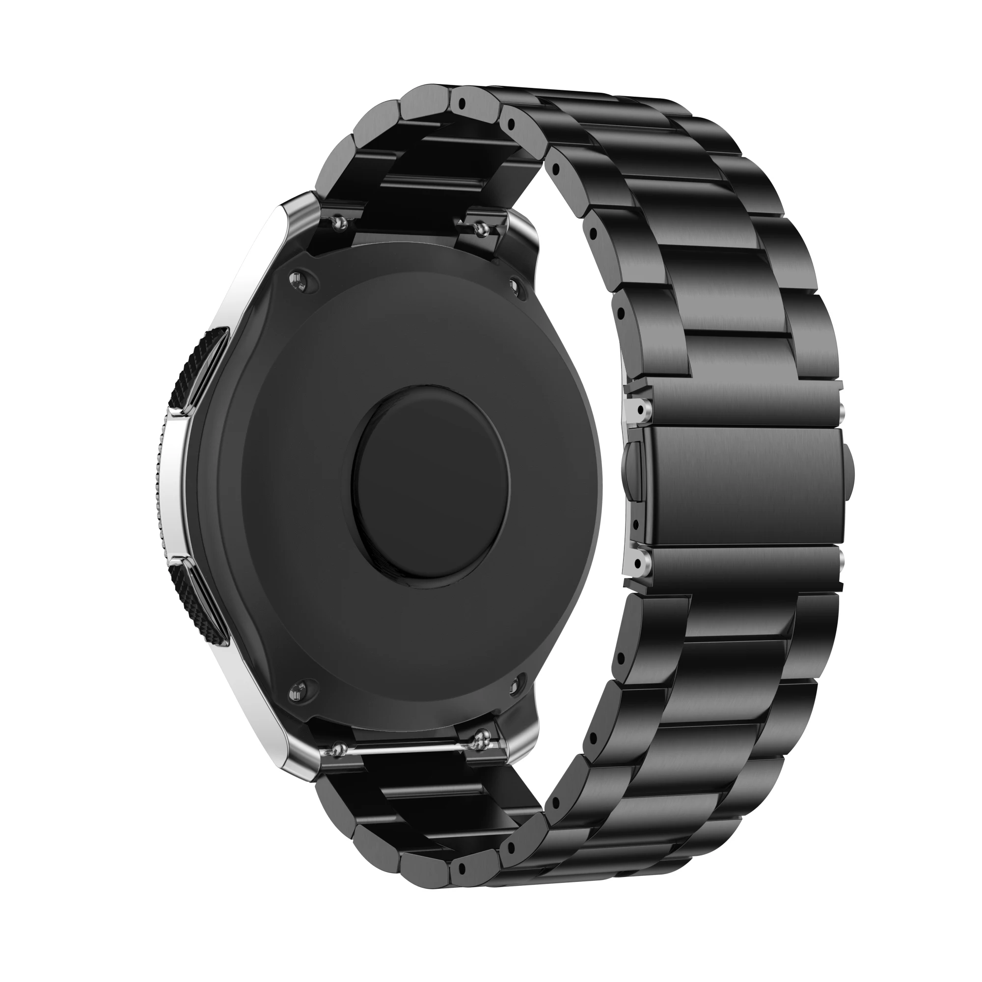 Eraysun Threebead Stainless Steel Strap For Samsung Galaxy Watch 46mm Metal Bracelet For