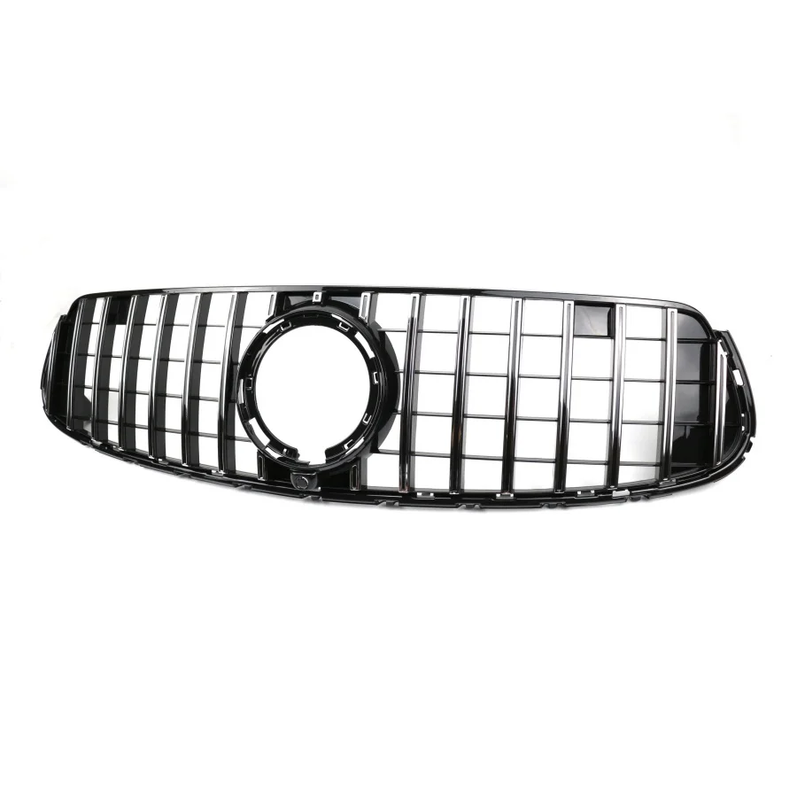 product tiypeor front bumper grille for mercedes benz glc class w253 2020  car silvery mesh grill front body kits-4