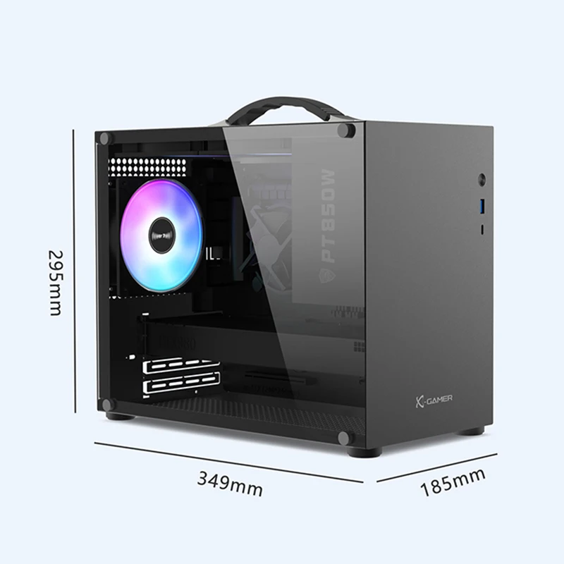 Power Train X100 M-ATX MicroATX Mid Tower Computer Case - ATX