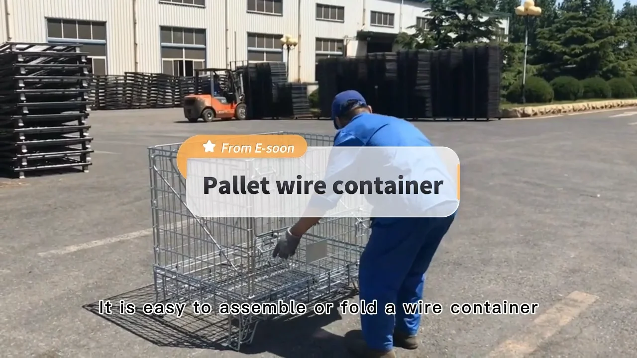 Portable Galvanized Stacking Folding Wire Divider Recycle Industry