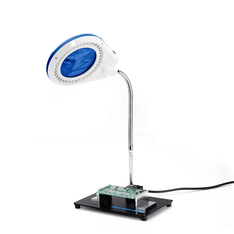 LED Magnifying Lamp 628A Soldering Desoldering Helping Fixtures Circuit Tools Illumination Magnifying Lamp