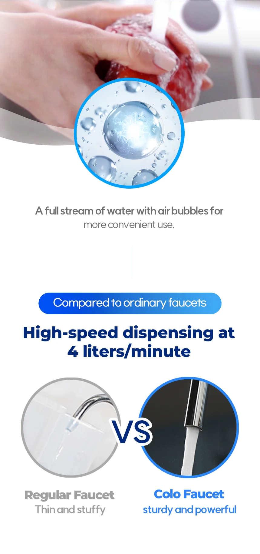 Made In Korea Powerful Water Stream Water Purification System Viruses