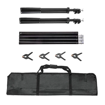 7.5*10ft Adjustable Stand Backdrop Support System Kit With Carrying Bag for Studio Photo Video Photography detail image