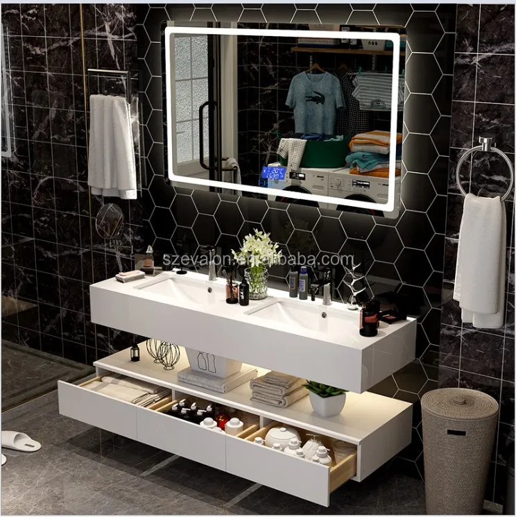 American Style Wholesale White Solid Wood Bathroom Furniture,Bathroom