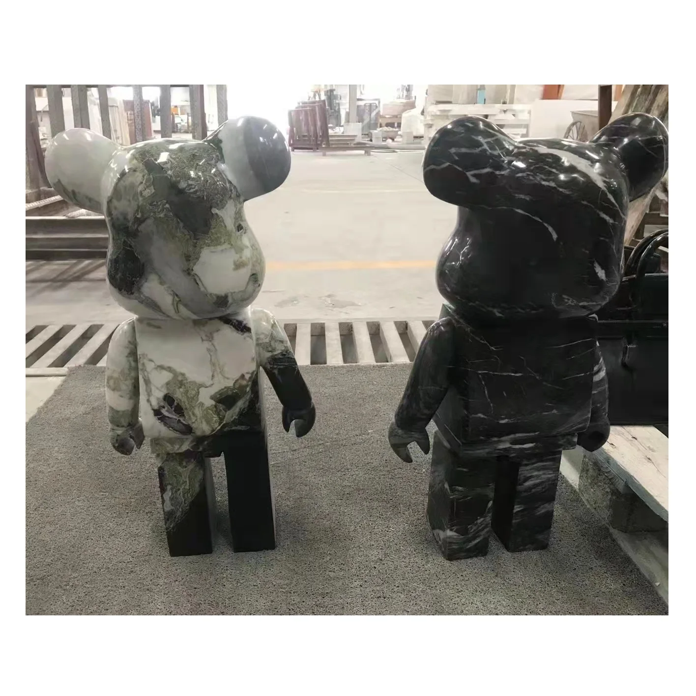 Custom Unique Make Your Own Luxury Natural Marble Stone Bearbrick