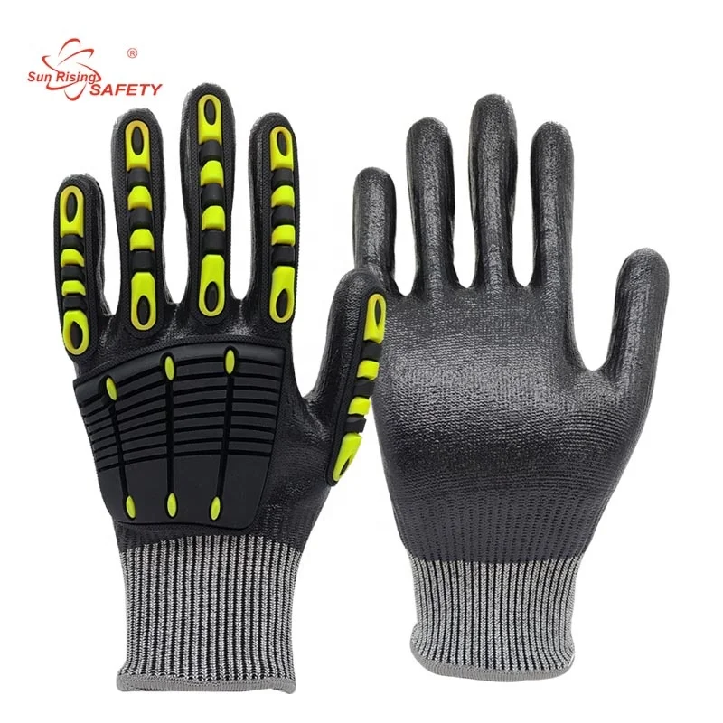 Srsafety Oilfield Fully Coated Nitrile Glove Manufacturers Ansi Cut ...