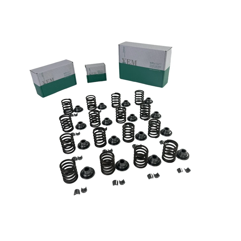 4TNA78 Machinery Valve Spring Kit Spring Seat & Retainer for Yanmar Engine Repair Kit Aftermarket Engine Parts