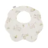 A6 yellow green rabbit flower bib