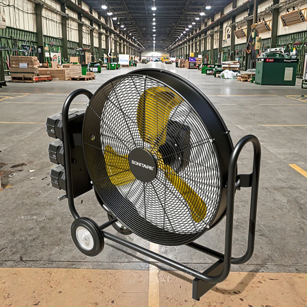 Rechargeable Industrial Drum Fan, AC 100V~240V, Battery - detail 8