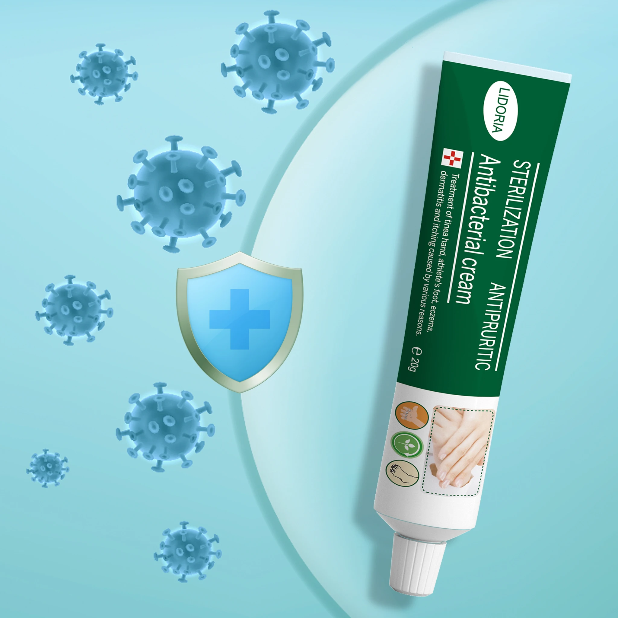 LIDORIA Wholesale Safe And Effective Anti Bacterial Cream Repair  Anti-cracking 20g Foot Itchy Cream| Alibaba.com