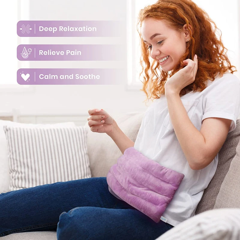 custom small microwave heating pad seed wheat bag moist heat pack for neck back shoulder hot compress
