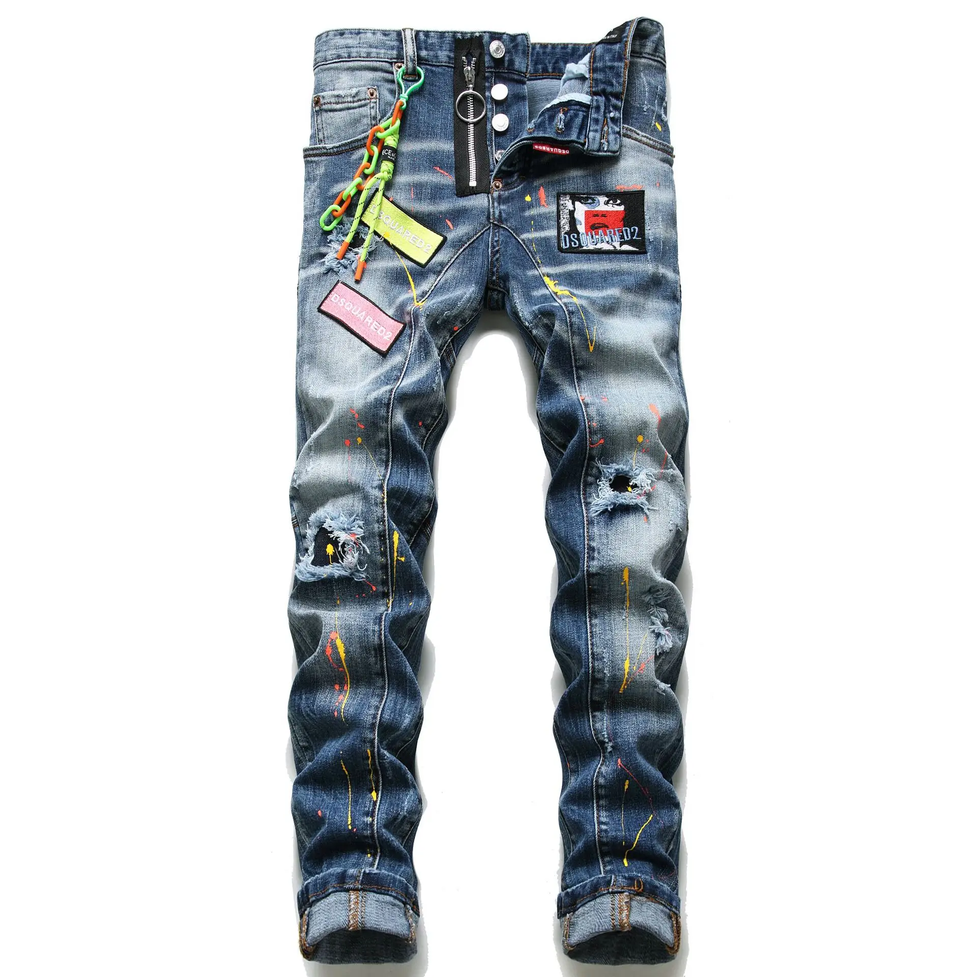 Pantalones Vaqueros Rasgados Para Hombre,Jeans Rasgados De Alta Calidad Con  Agujeros,2021 - Buy Hombre Vaqueros Denim,Los Hombres Diseñadores  Vaqueros,Pantalones Vaqueros De Hombre De Marca Product on Alibaba.com