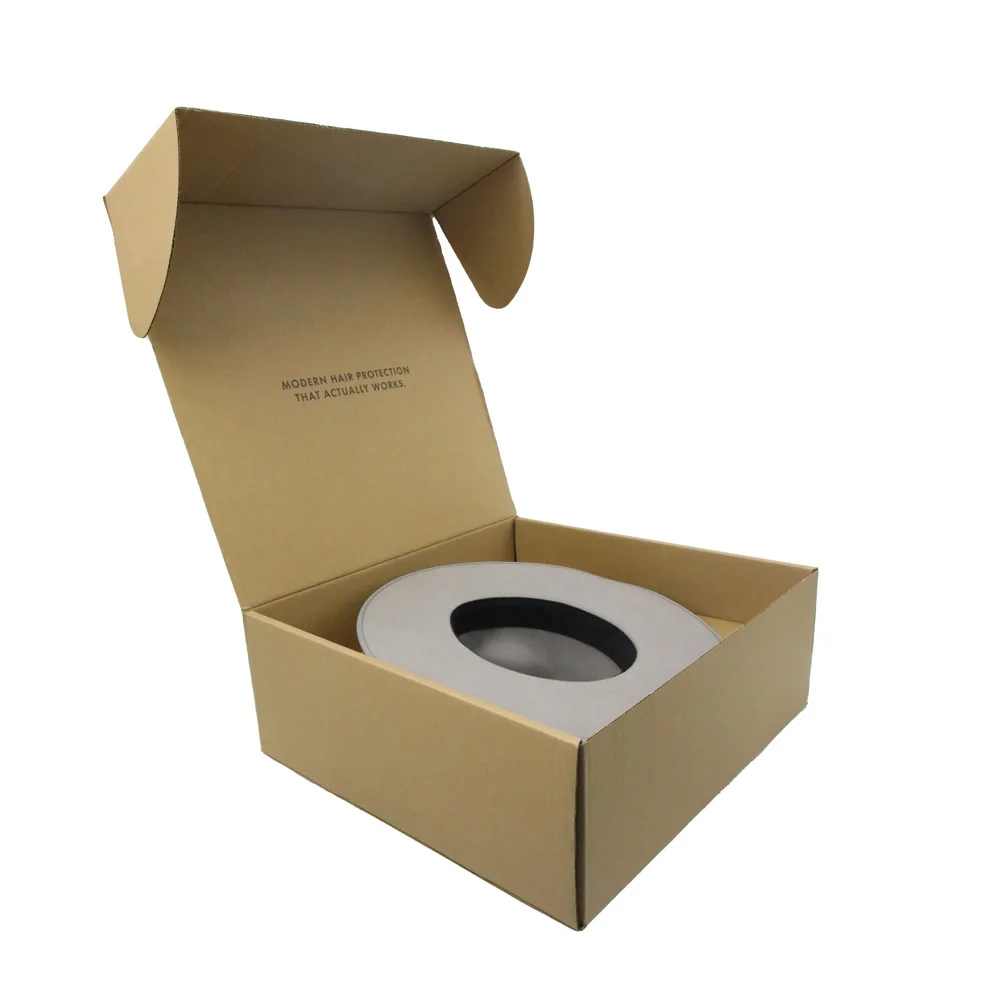 Hat Packaging Fedora Box Luxury Kraft Paper Custom Printed Black Fedora