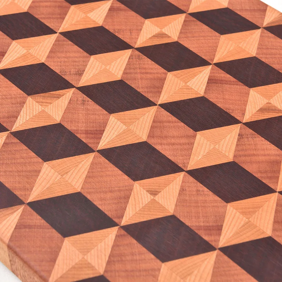 Large 3d End Grain Charcuterie Board Solid Walnut Chopping Blocks