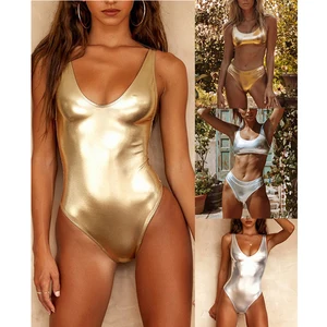 Wholesale Women One Two Piece Swim Suits Beachwear Glitter Swimwear Swimming Costumes for Ladies