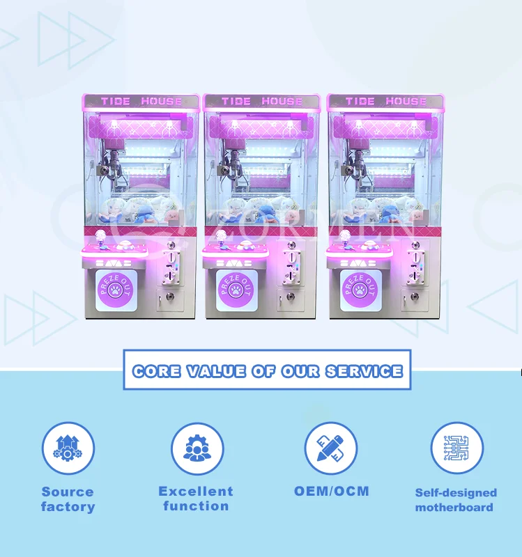 Manufacturers Direct Selling Cheap Coin-operated Toys Vending Machine Mini Claw Crane Game Arcade Mini Desktop Claw Machine