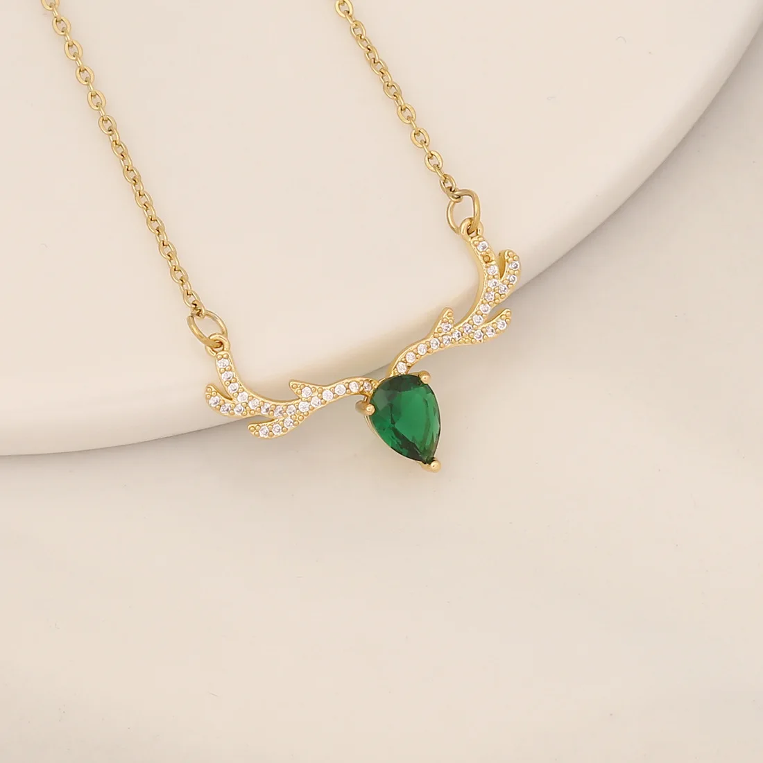 Carline Wholesale Emerald Zircon18k Gold Plated Stainless Steel Fruit ...