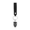 Leather pendant keychain