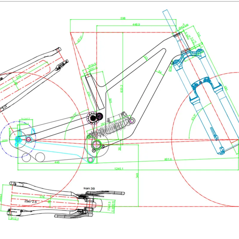 chinese carbon enduro frame