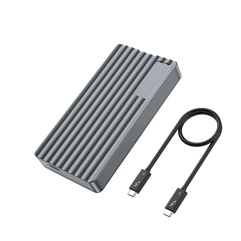 40 Гбит/с высокоскоростной M.2 NVME корпус внешний жесткий диск с идентификацией отпечатков пальцев USB 4 SSD