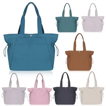 Lulu Single Shoulder Bag Waterproof Casual Nylon Bag Large Capacity Adjustable Yoga Bag For Women Handbag