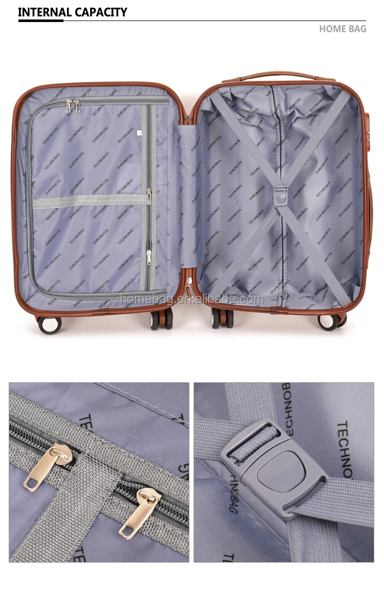 China Manufacturer Abs Travel Vintage Suitcase Trolley Luggage Bags