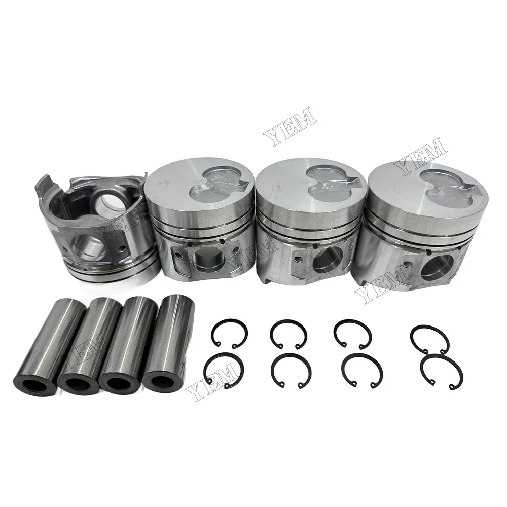 For Yanmar 4TNE98 Piston Kit & Ring Rebuild Parts Engine Replacement Parts