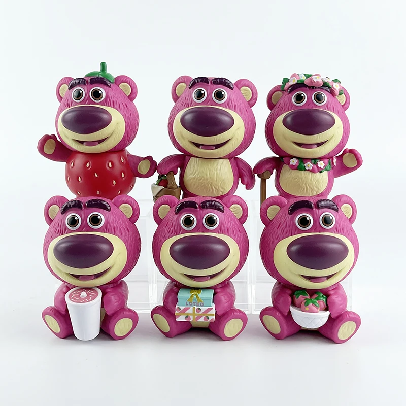 Lots-o'-huggin' Strawberry Bear Figure - Cute Decorative Toy