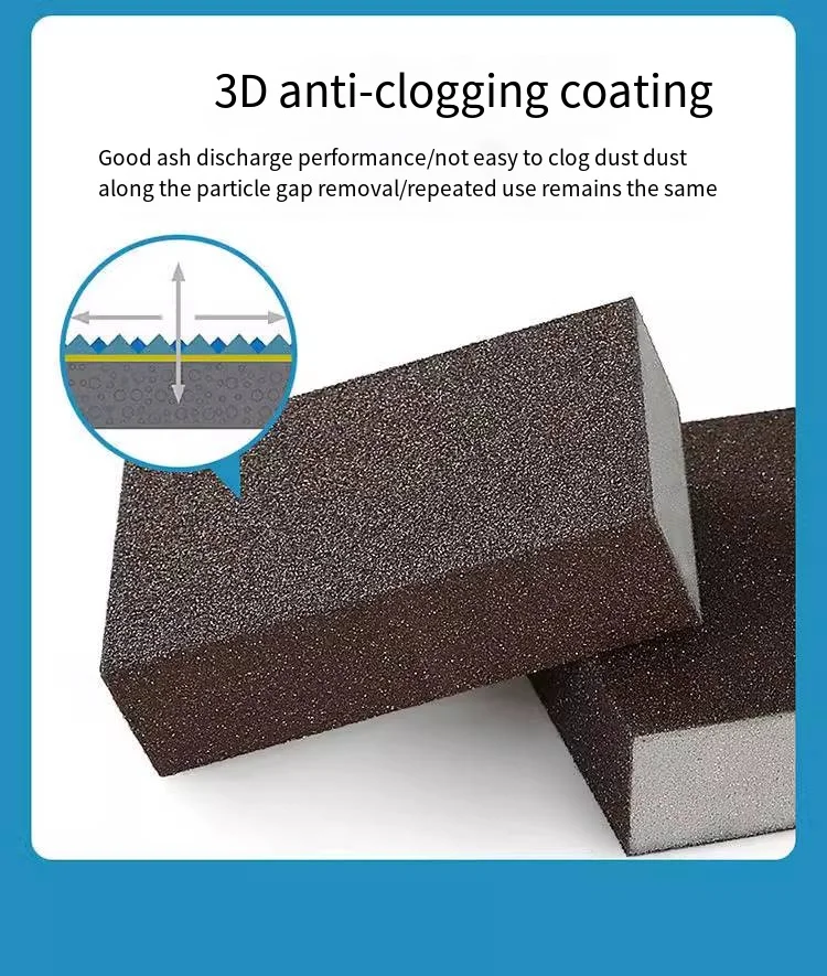 Sanding Sponge Superfine Abrasive Sanding Blocks Washable Reusable Sand Sponge Wet And Dry