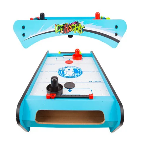 Hot selling factory Hot Air hockey fast paced action games children two fun games air hockey table
