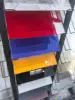 Verre trempé émaillé de couleur unie
