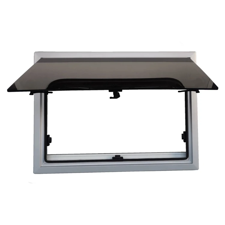 TONGFA Custom Size Tophung Hinged Push Out Right Angle Rv Motorhome windows Camper