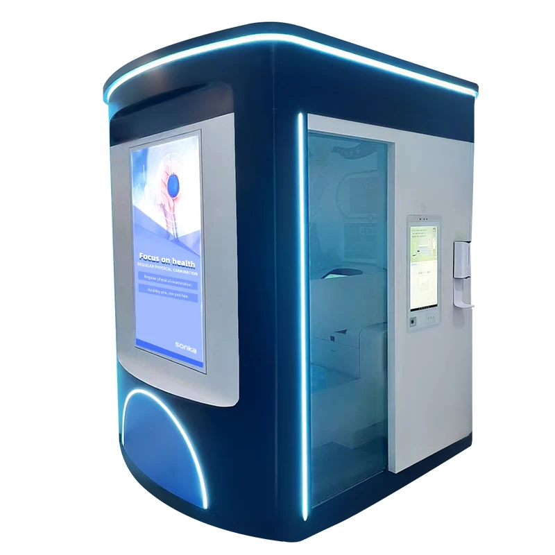 Sonka medical health kiosk intelligent health examination basic body health check up kiosk clinic on cloud for healthcare center