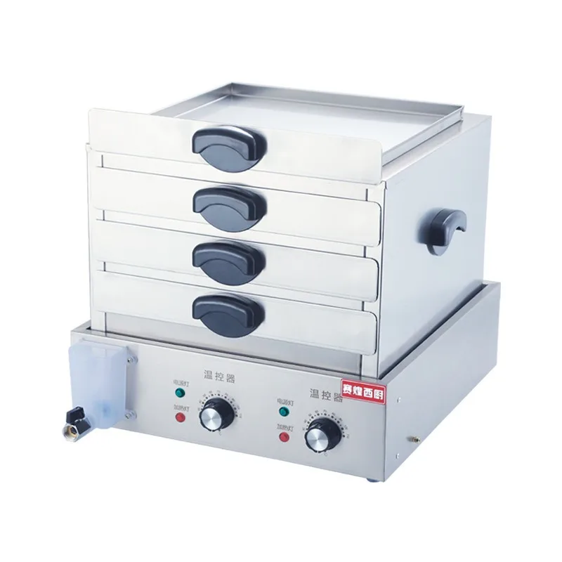 TEBAK Electric Drawer Multifunction Steamer Vermicelli Roll Rice Noodle Steaming Machine Steamed Vermicelli Roll Machine