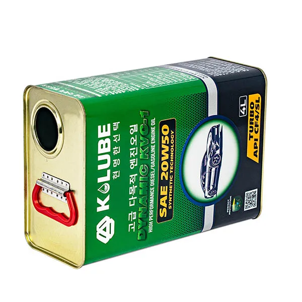 4L Rectangular Tinplate Metal Tin Cans 1 Gallon Square Aerosol Container for Chemical Packing Thinner Solvent