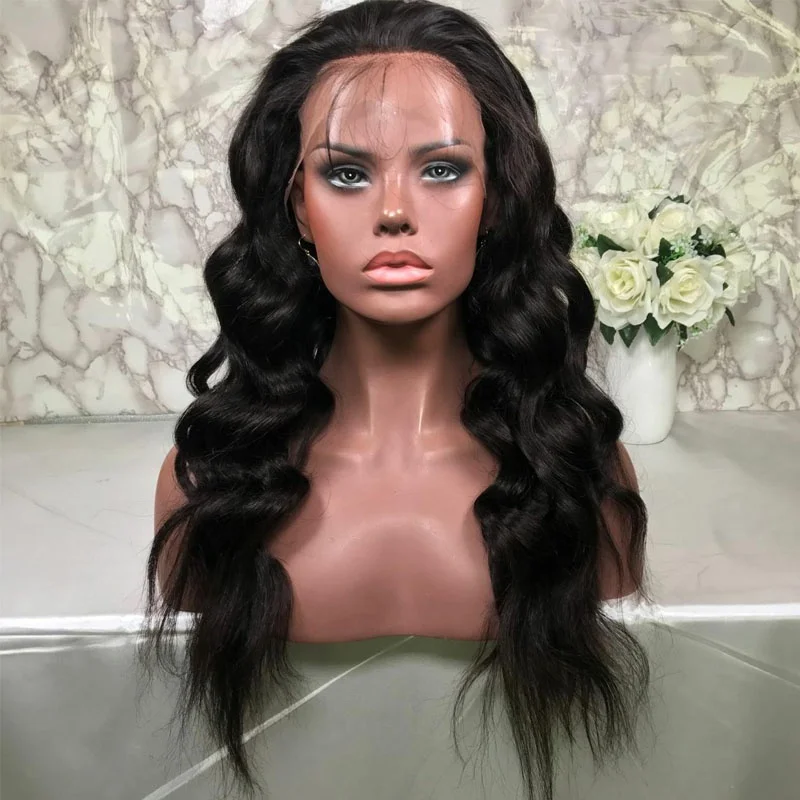 360 fake scalp wig