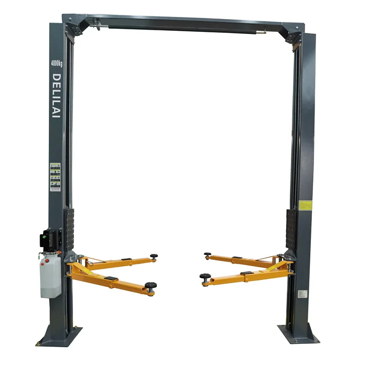 Manual Release Porch Design Two Post Car Lift, Double Cylinder Hydraulic Lift Two Post ,Adjustable Two Post Car Lift