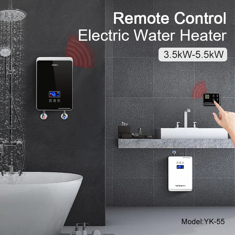 Wholesale adjustable power from 3.5kw to 5.5kw small electric shower  tankless water heater geyser From m.alibaba.com