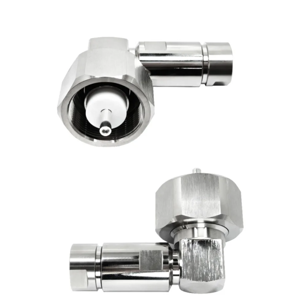 LC Clamp Male Plug Right Angle RF Connector 90 Degree for 1/2