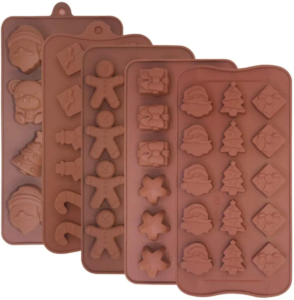 1pc Merry Christmas Silicone Molds Baking Mold Cake Dessert Chocolate Candy Mold 